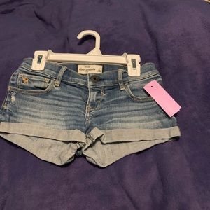 Denim shorts